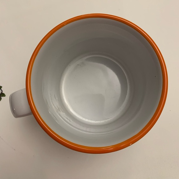 🎃Hello Kitty Sanrio Fall Glitter Pumpkin Coffee Mug Ceramic Double Sided New - Picture 3 of 3